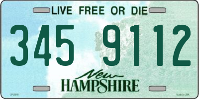NH license plate 3459112