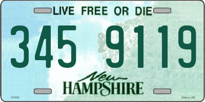 NH license plate 3459119