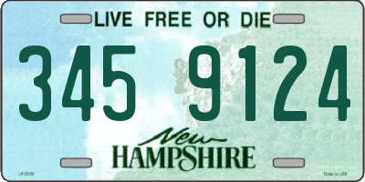 NH license plate 3459124