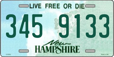 NH license plate 3459133