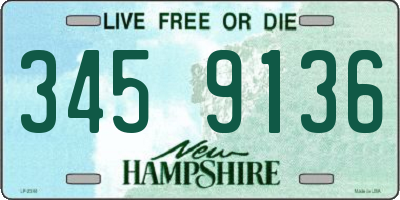 NH license plate 3459136