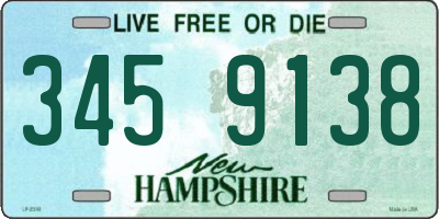NH license plate 3459138