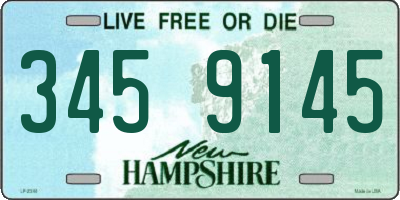 NH license plate 3459145