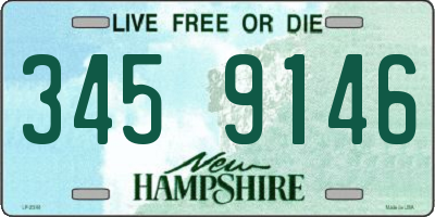 NH license plate 3459146