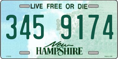 NH license plate 3459174