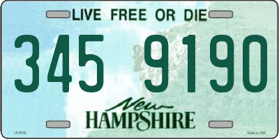 NH license plate 3459190