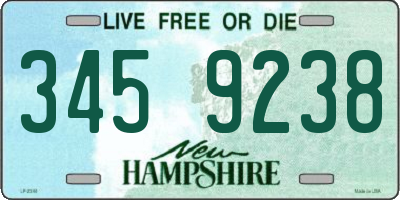 NH license plate 3459238