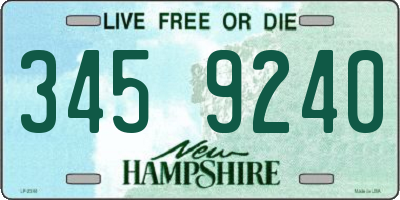 NH license plate 3459240