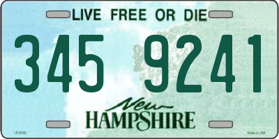 NH license plate 3459241