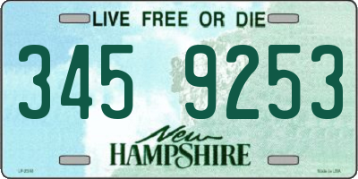 NH license plate 3459253