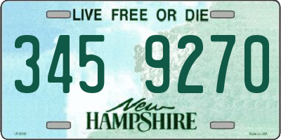NH license plate 3459270