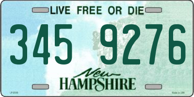 NH license plate 3459276