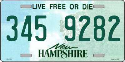 NH license plate 3459282
