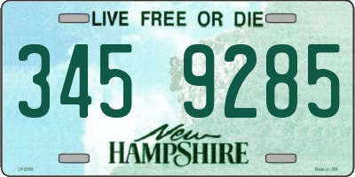 NH license plate 3459285
