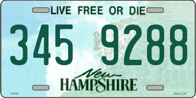 NH license plate 3459288