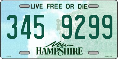 NH license plate 3459299