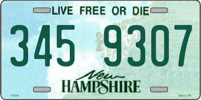 NH license plate 3459307