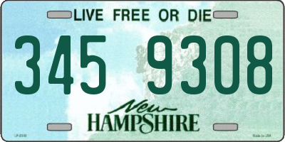 NH license plate 3459308