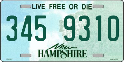 NH license plate 3459310
