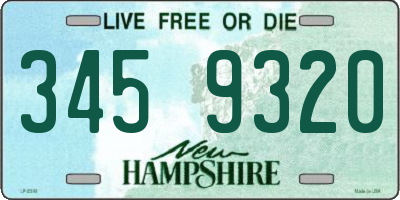 NH license plate 3459320