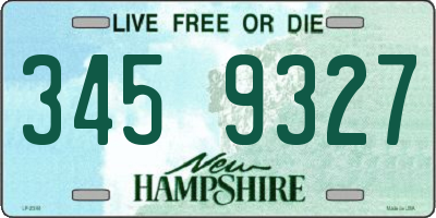 NH license plate 3459327