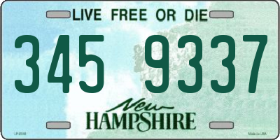 NH license plate 3459337