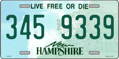 NH license plate 3459339