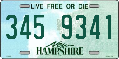 NH license plate 3459341