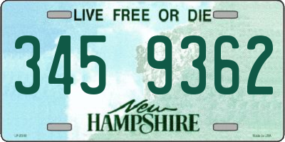 NH license plate 3459362