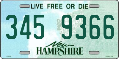 NH license plate 3459366