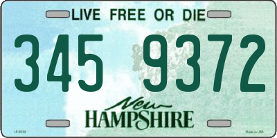 NH license plate 3459372