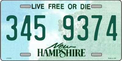 NH license plate 3459374