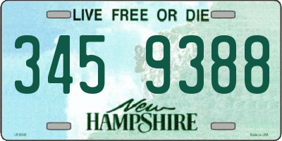 NH license plate 3459388