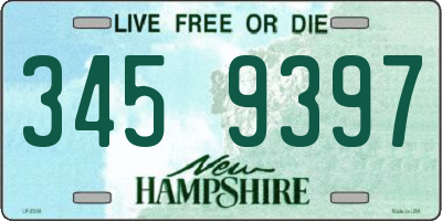 NH license plate 3459397