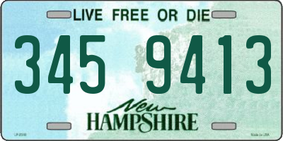 NH license plate 3459413