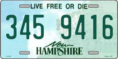 NH license plate 3459416