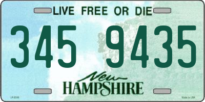NH license plate 3459435
