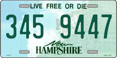 NH license plate 3459447
