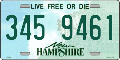 NH license plate 3459461