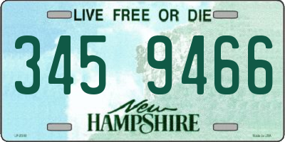 NH license plate 3459466