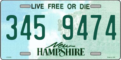NH license plate 3459474