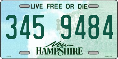 NH license plate 3459484