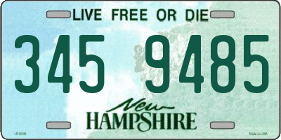 NH license plate 3459485
