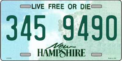 NH license plate 3459490