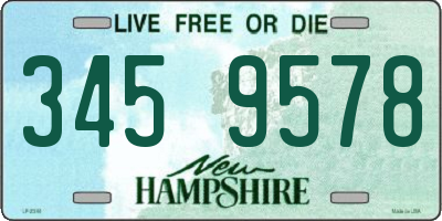 NH license plate 3459578