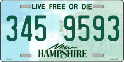 NH license plate 3459593