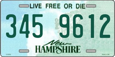 NH license plate 3459612