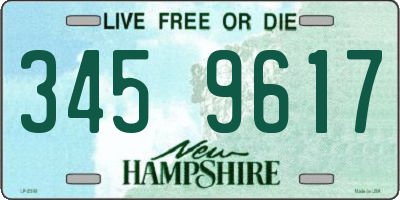 NH license plate 3459617