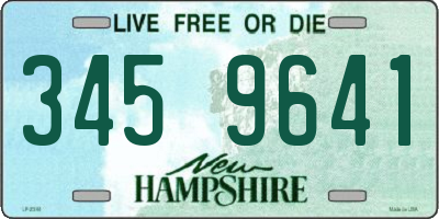 NH license plate 3459641