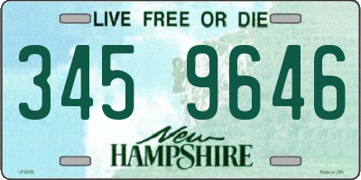 NH license plate 3459646